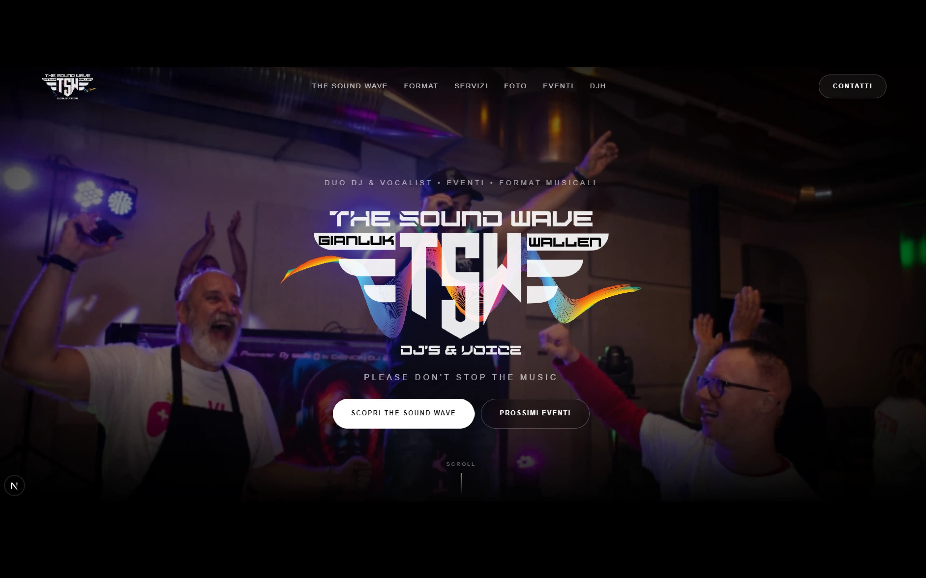 The Sound Wave Restyle, progetto web realizzato da Wallen Studio